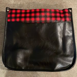 Buffalo plaid cross body bag